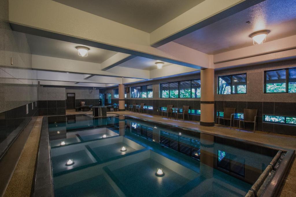Bazén v ubytování Kurokawa Onsen Oku no Yu nebo v jeho okolí