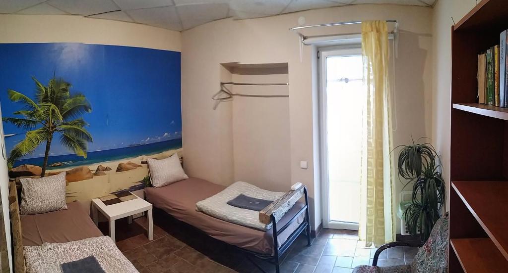 Postel nebo postele na pokoji v ubytování Jurgis Guest house