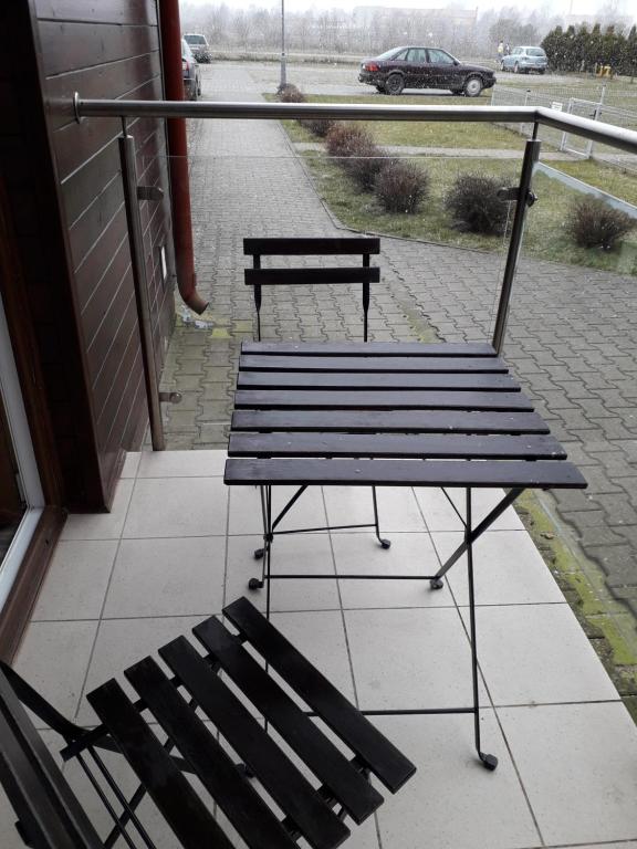 Balkón alebo terasa v ubytovaní APARTAMENT Piątka