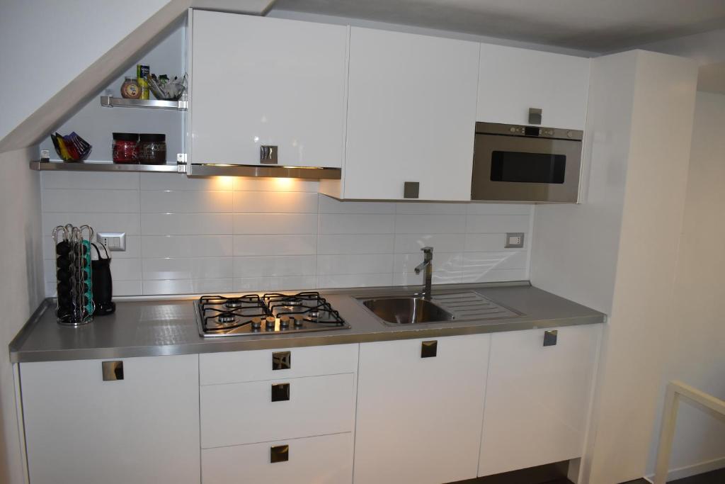 Kuchyň nebo kuchyňský kout v ubytování Silver Flat