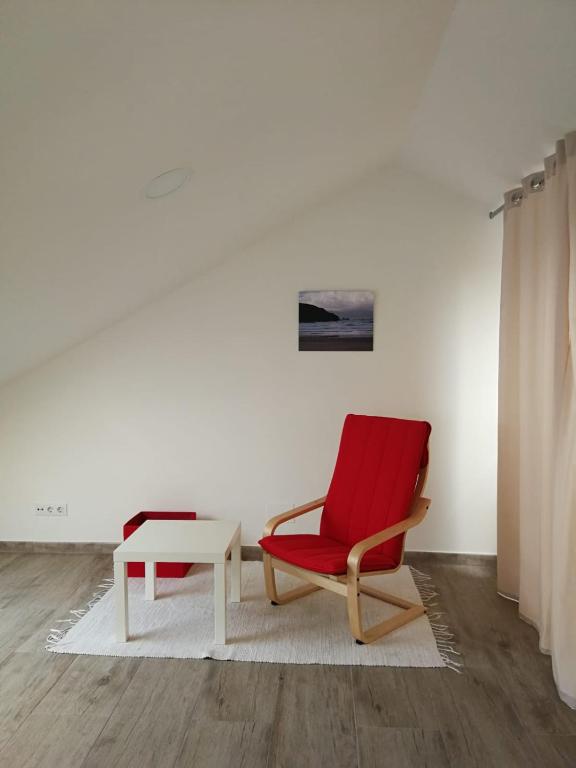 Posezení v ubytování Casa rural Camelle Casa dos avós