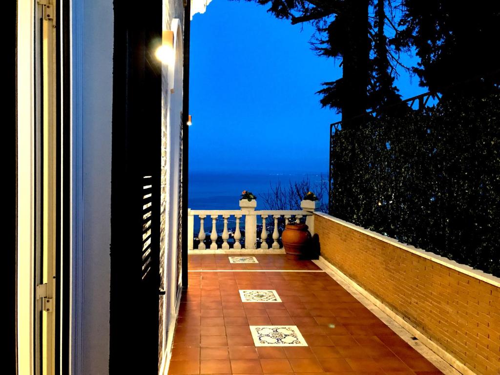 Balkón nebo terasa v ubytování B&B Villa Belvedere