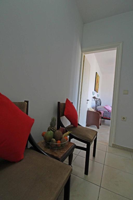 Część wypoczynkowa w obiekcie Natasa’s home Agios Ioannis Karousades