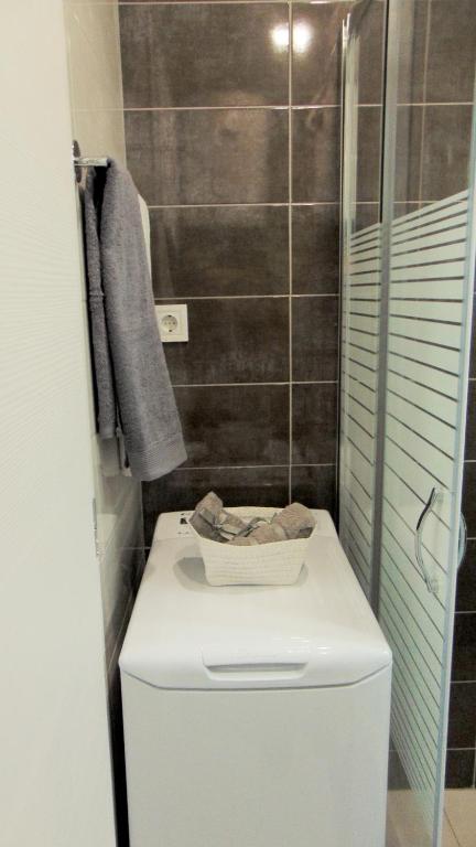 Koupelna v ubytování New Luxury Studio Corfu Town