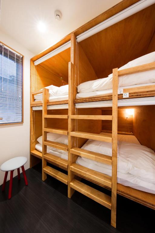 Postel nebo postele na pokoji v ubytování plat hostel keikyu asakusa karin