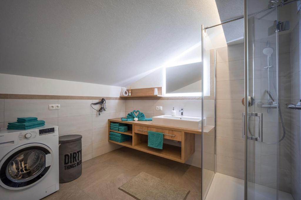 Kúpeľňa v ubytovaní Jodlhof