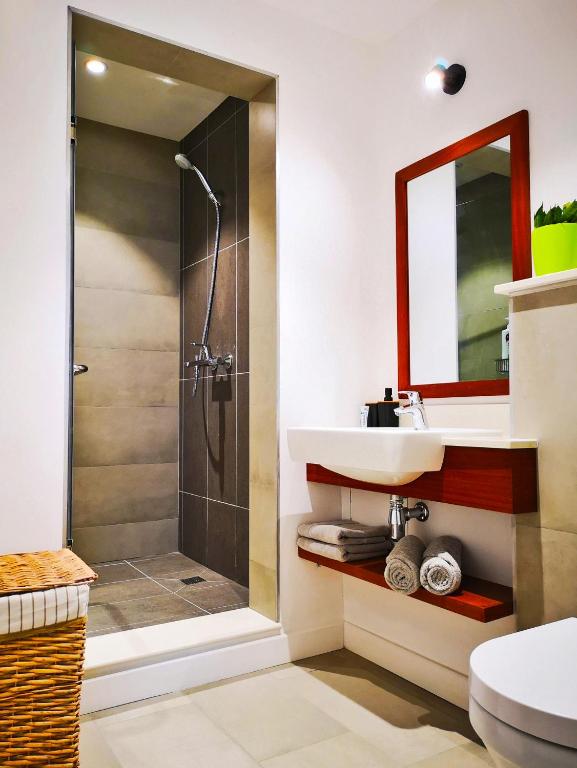 Koupelna v ubytování Studio 103, Ebene Square