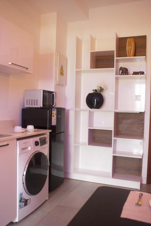 Kuchyň nebo kuchyňský kout v ubytování Studio 103, Ebene Square