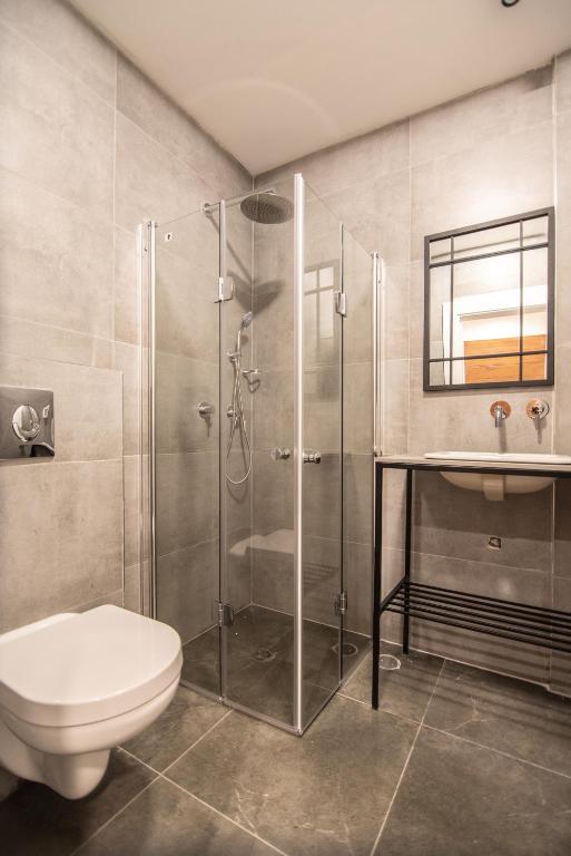 Koupelna v ubytování 27Montefiore - Urban ApartHotel TLV