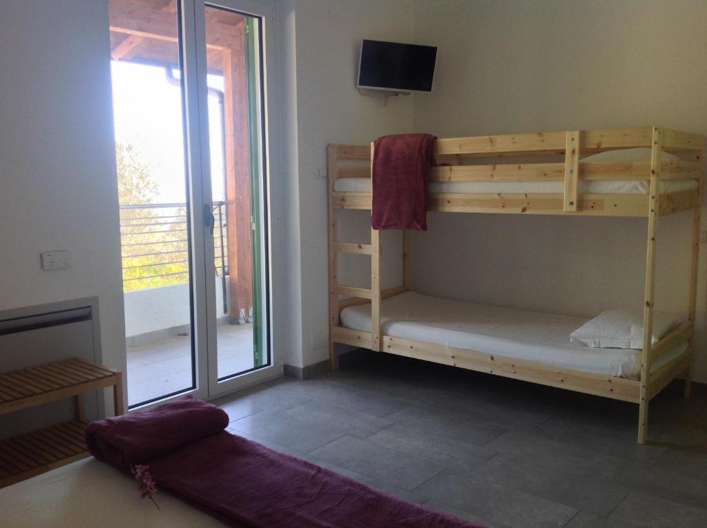 Postel nebo postele na pokoji v ubytování Punto di vista