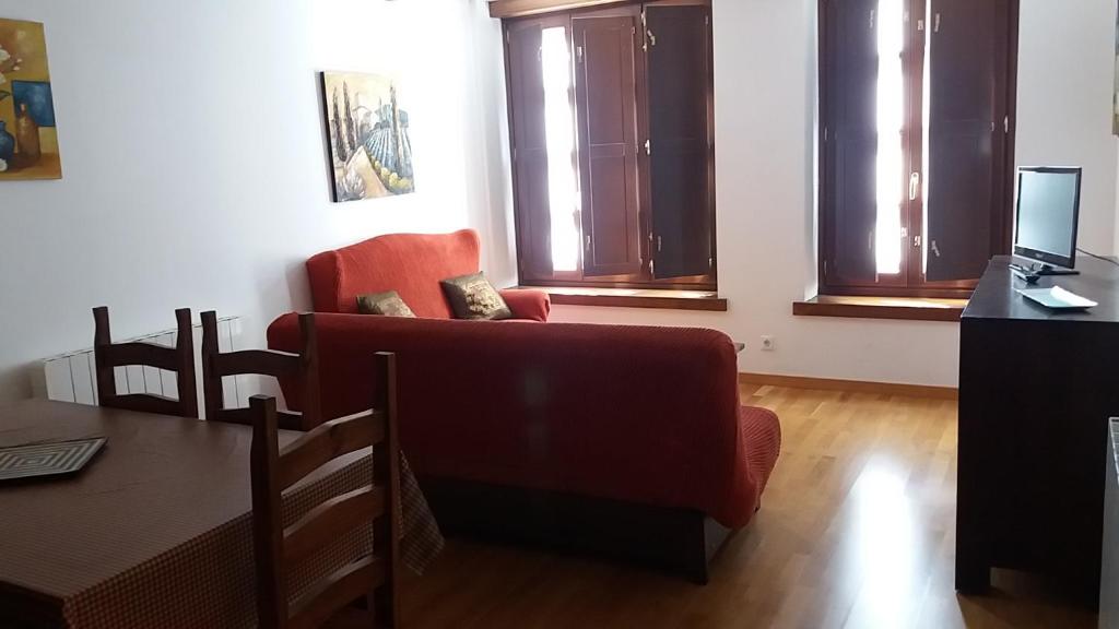 TV a/nebo společenská místnost v ubytování Apartaments Morello