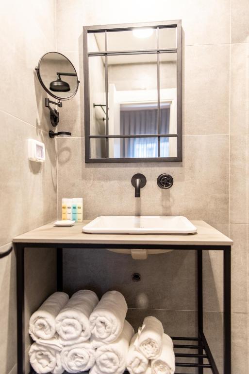 Koupelna v ubytování 27Montefiore - Urban ApartHotel TLV