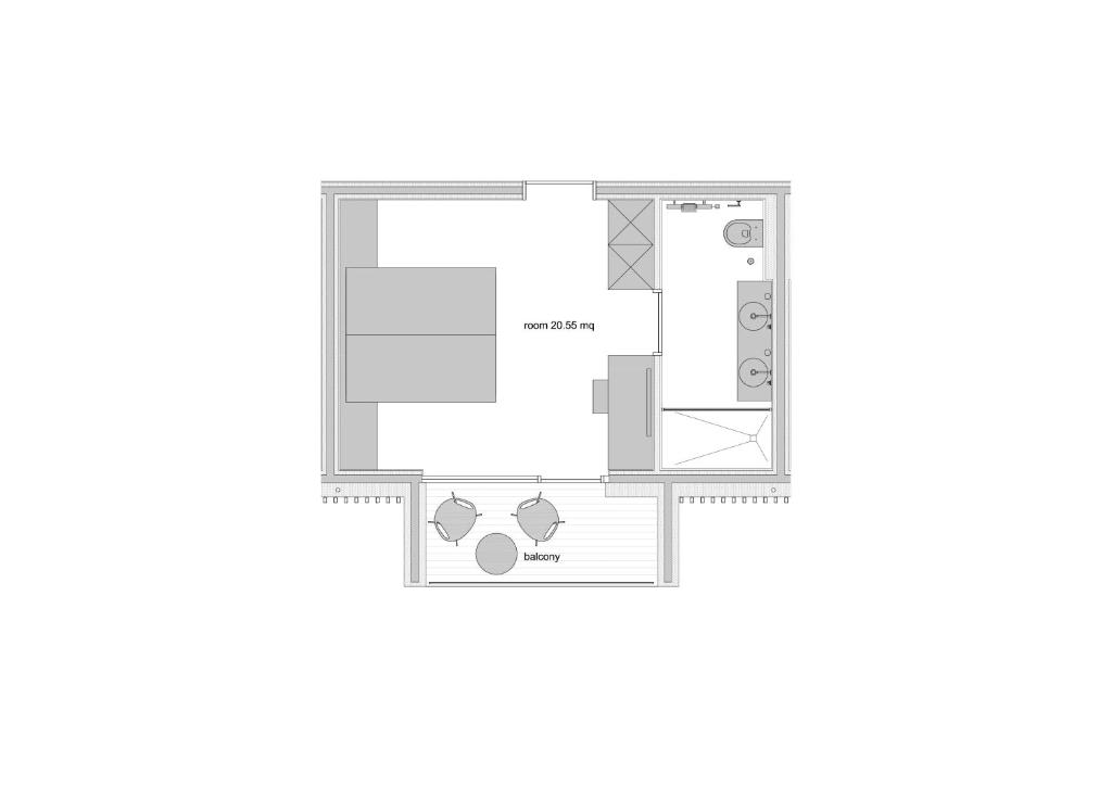 Půdorys ubytování WUD hotel