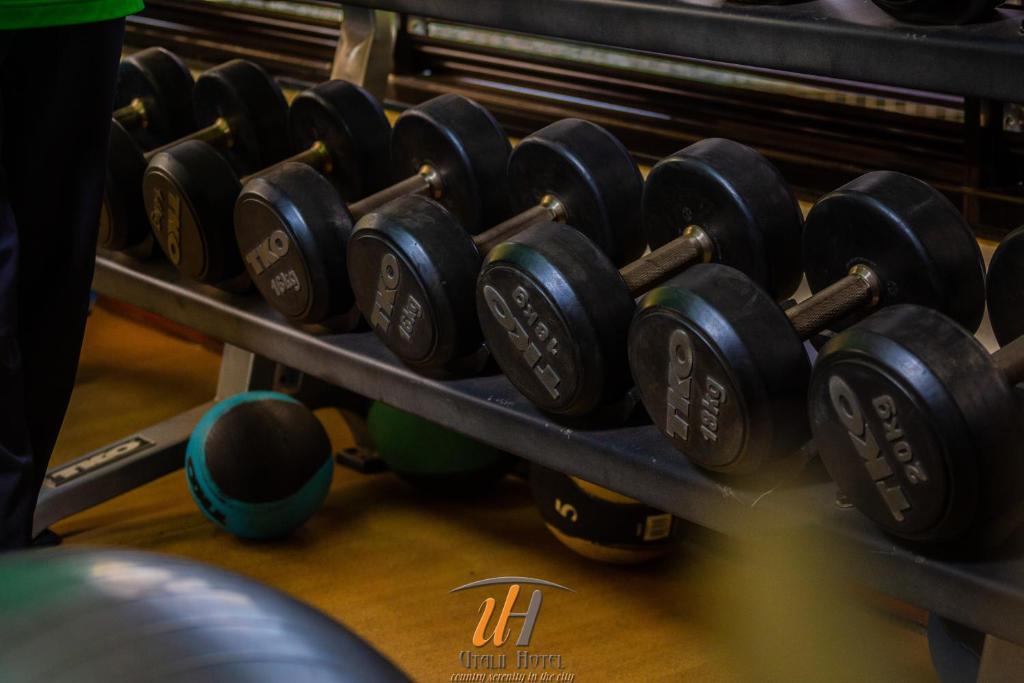 Fitness centrum a/nebo fitness zařízení v ubytování Utalii Hotel