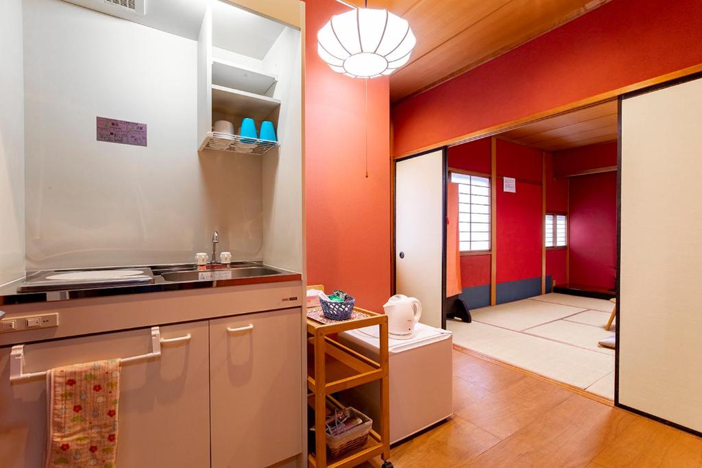 Kuchyň nebo kuchyňský kout v ubytování Guesthouse Nagonde