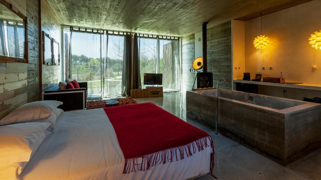 Uma cama ou camas num quarto em Rio do Prado
