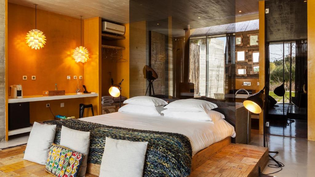 Uma cama ou camas num quarto em Rio do Prado