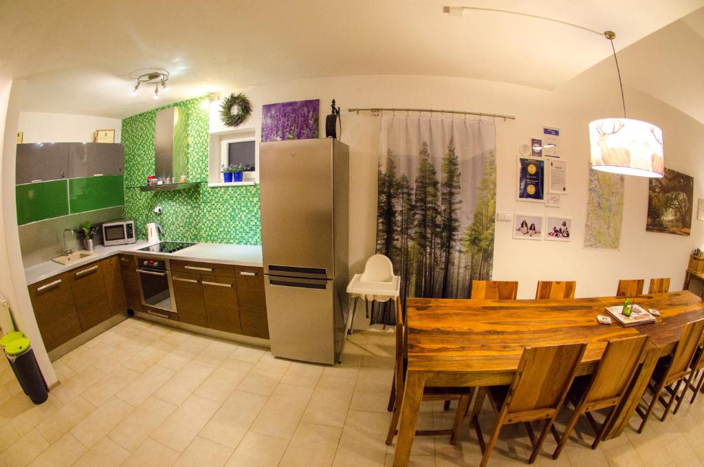 Kuchyň nebo kuchyňský kout v ubytování Buxusson Resort
