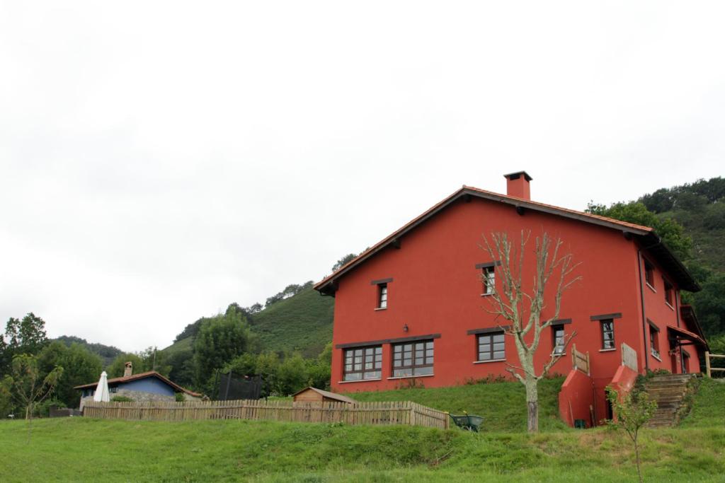 Příroda nedaleko venkovského domu