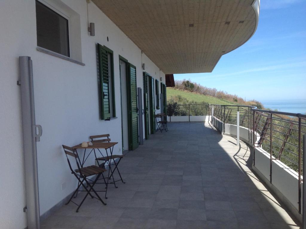 Balkón nebo terasa v ubytování Punto di vista