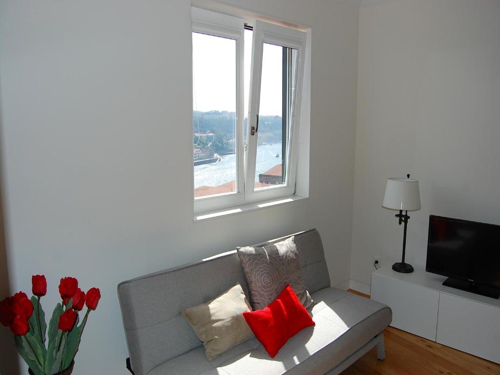 TV a/nebo společenská místnost v ubytování Top Flat