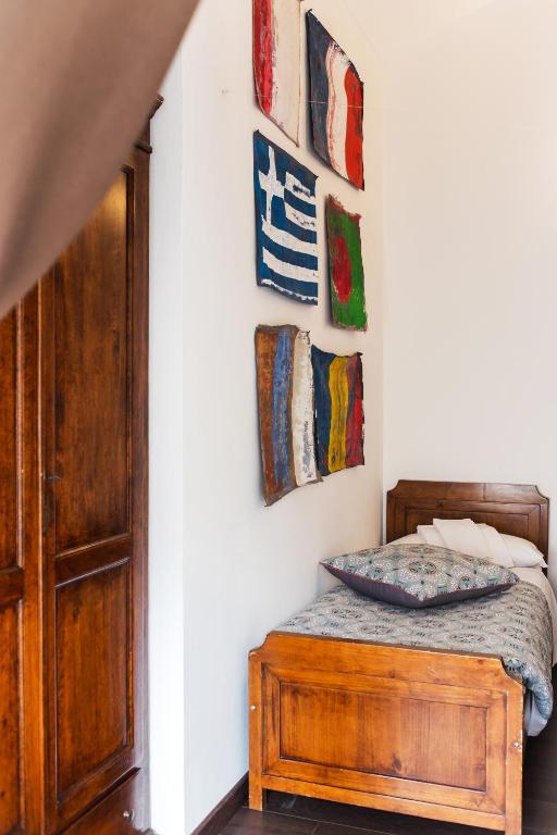 Postel nebo postele na pokoji v ubytování Albergo Ristorante San Giors