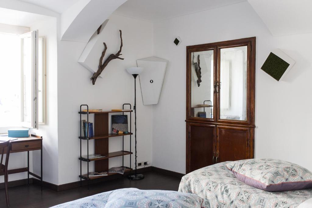 En eller flere senge i et værelse på Albergo Ristorante San Giors