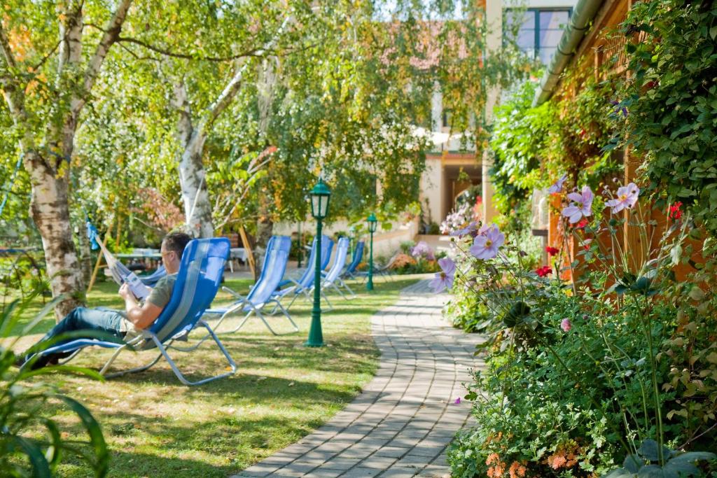 Vonkajšia záhrada v ubytovaní Pension Gartner