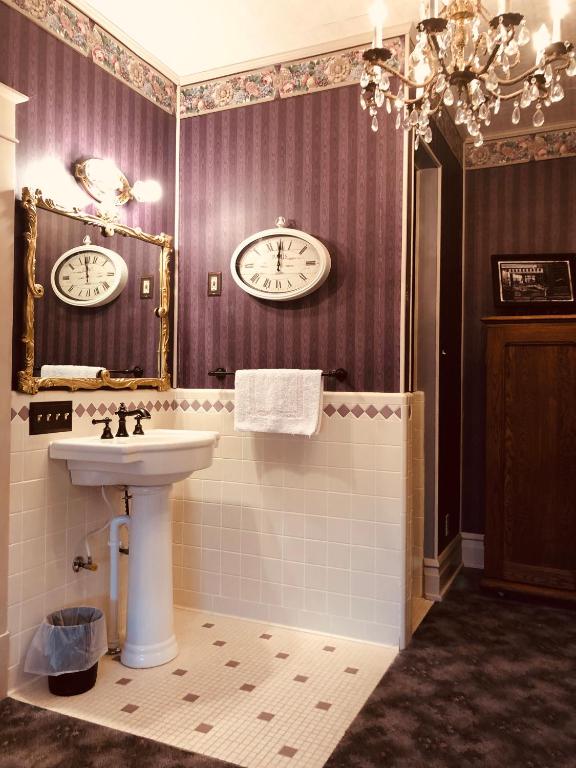 Koupelna v ubytování Hotel Garza