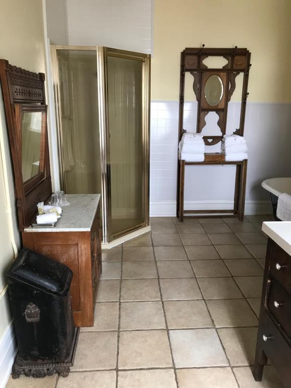 Koupelna v ubytování Hotel Garza
