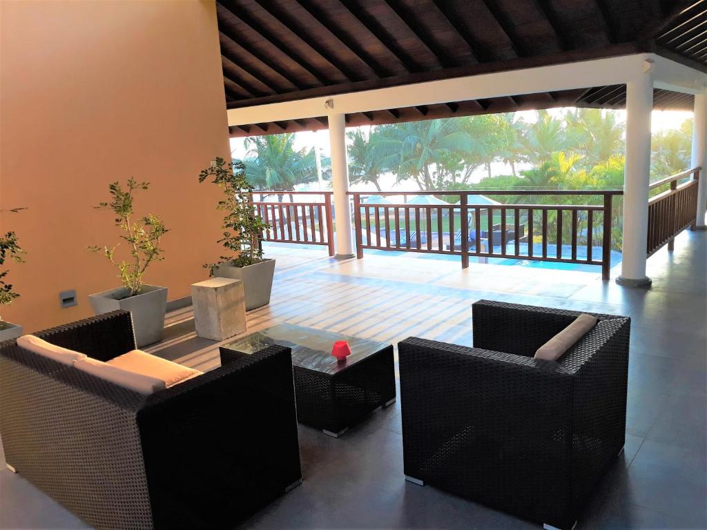 Balkón nebo terasa v ubytování IMAGINE Villa Hotel