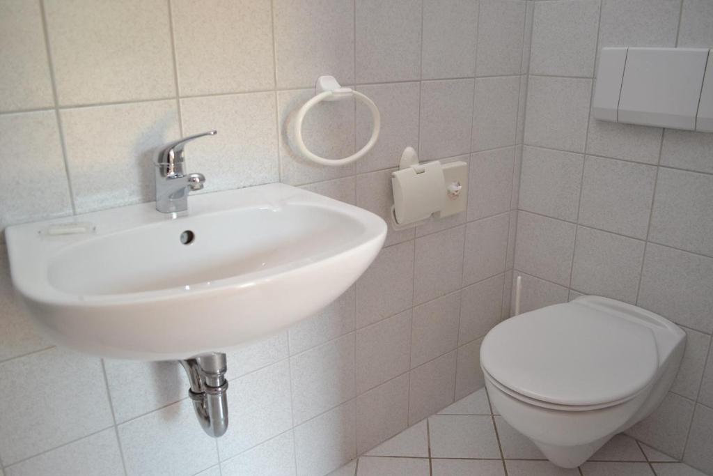 Koupelna v ubytování Hotel Monte Somma