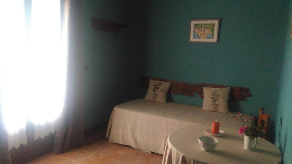 Cama o camas de una habitación en Casa Rural Aristondo Agroturismo