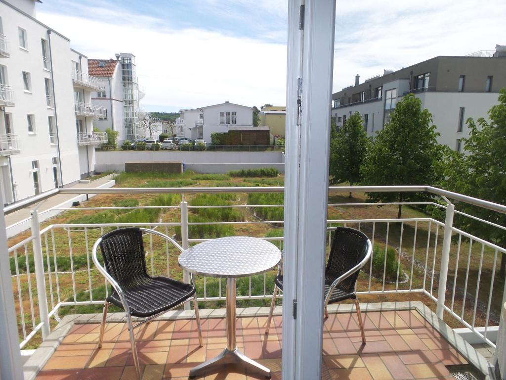 Balkón nebo terasa v ubytování strandnahe FeWos mit Balkon, Residenz Bel Vital - Kategorie B