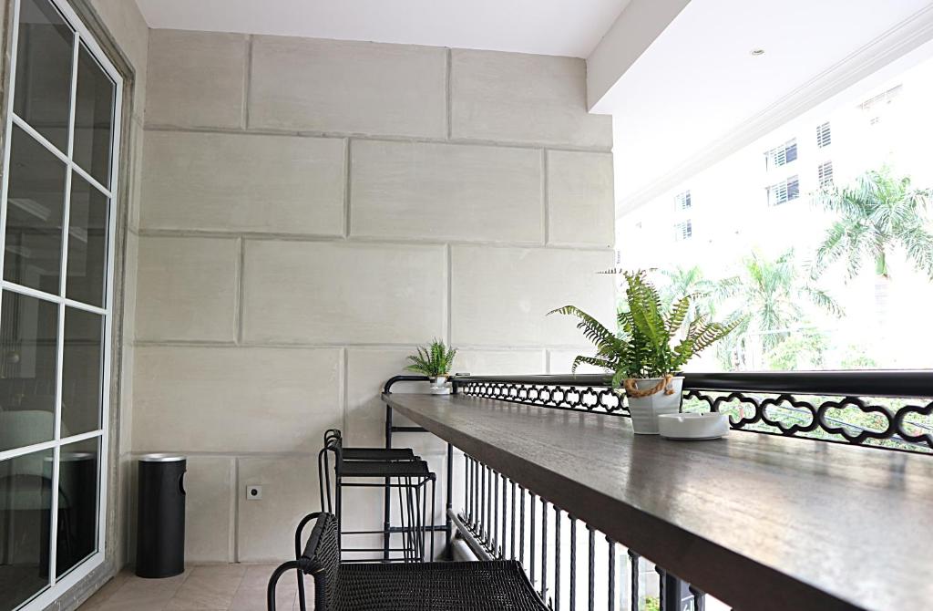 Balkón nebo terasa v ubytování Hotel Shalva Jakarta