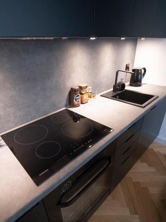 Kuchyňa alebo kuchynka v ubytovaní VipWarsawApartments Onyx Mennica Residence