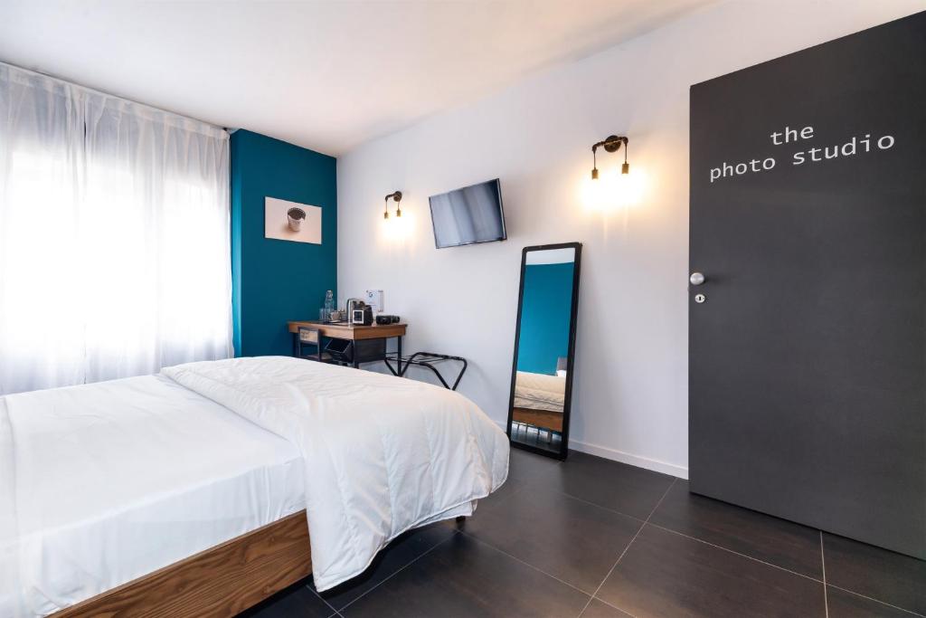 Postel nebo postele na pokoji v ubytování co.sleep