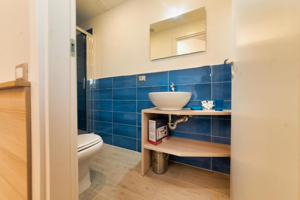 Koupelna v ubytování Hotel Balilla