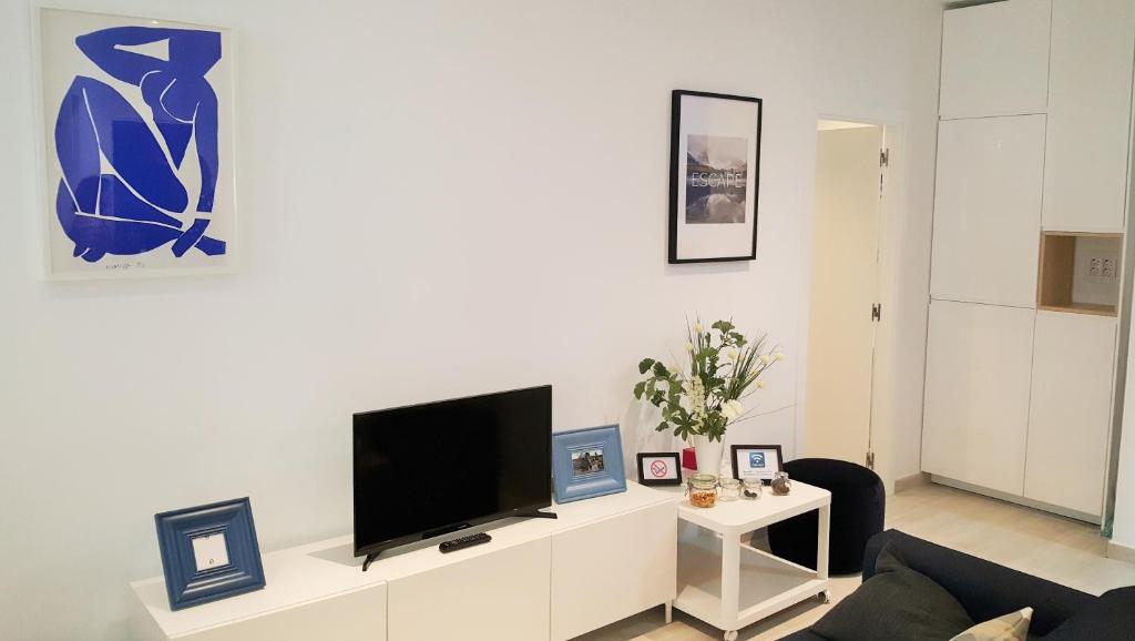 Televízia a/alebo spoločenská miestnosť v ubytovaní La Casa de Mencía AT-47-44