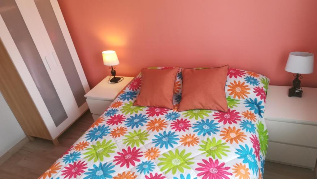 Postel nebo postele na pokoji v ubytování Hostal o Pensión Descanso y Relax