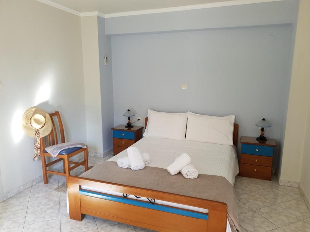 Postel nebo postele na pokoji v ubytování Epi Apartments