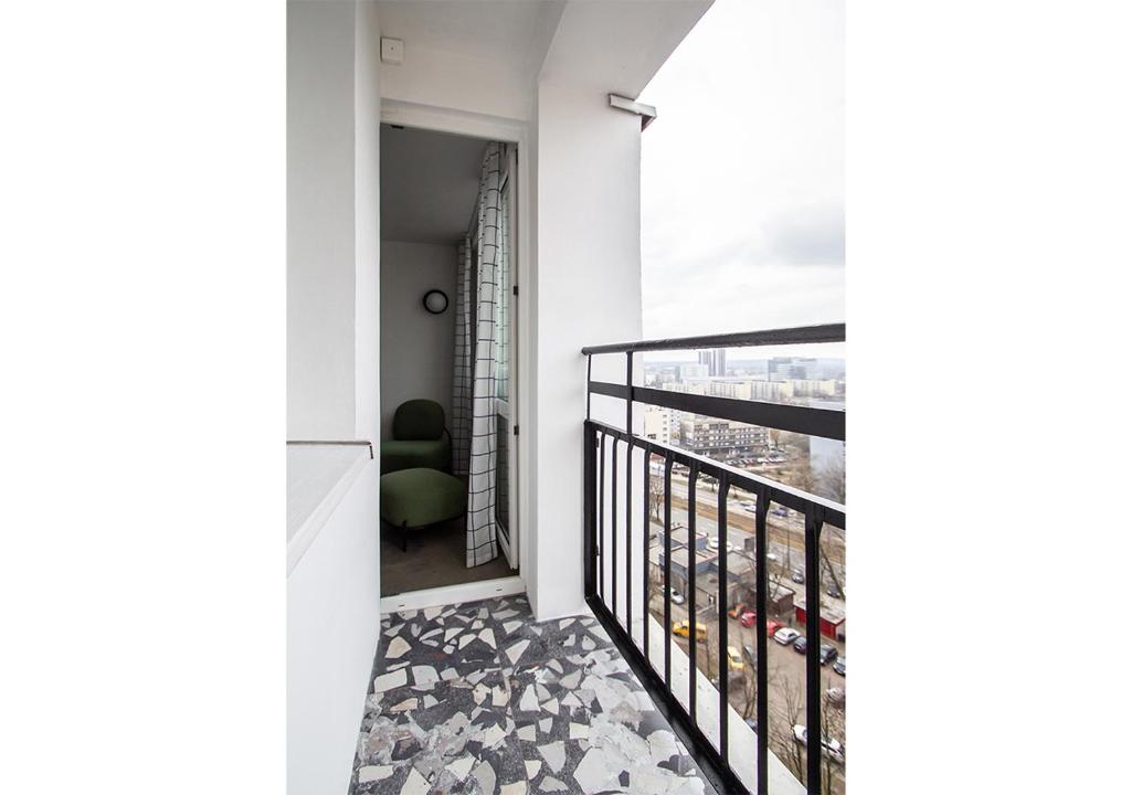 Balkón alebo terasa v ubytovaní Apartament Strefa Kultury
