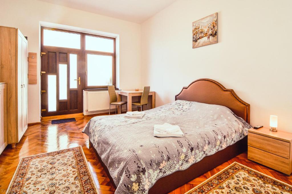 Posteľ alebo postele v izbe v ubytovaní EFEU Residence