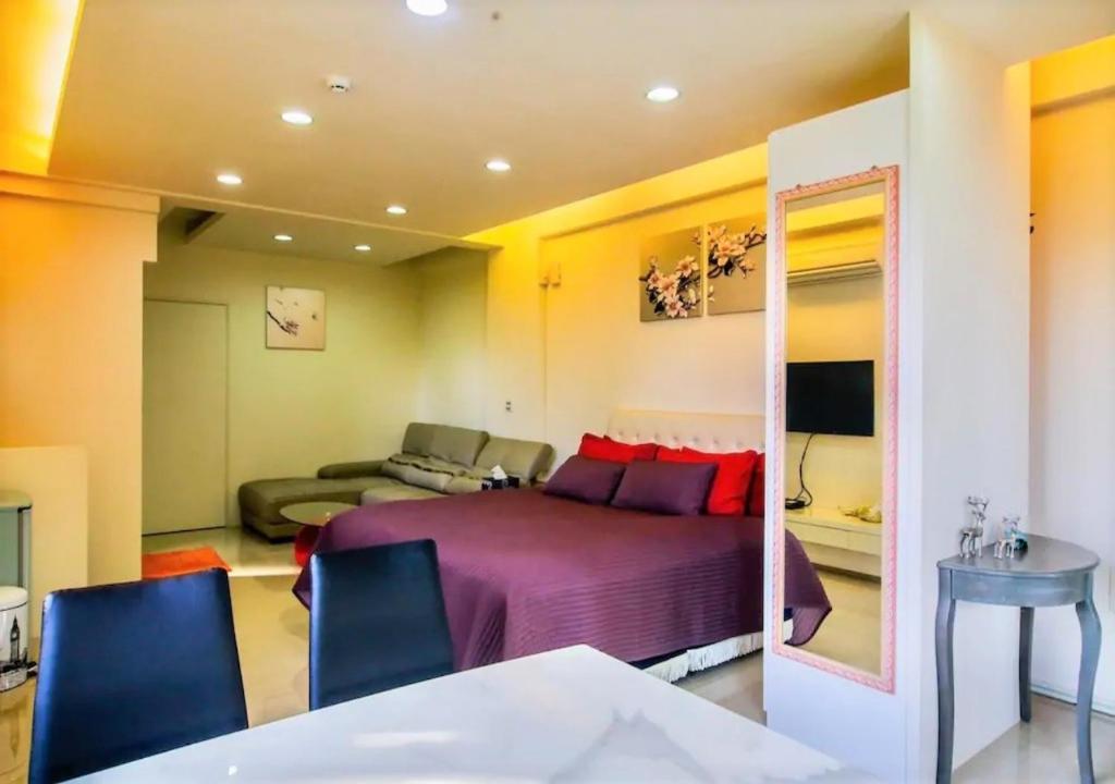 Posezení v ubytování Sanyi Wei Wei Feng B&B