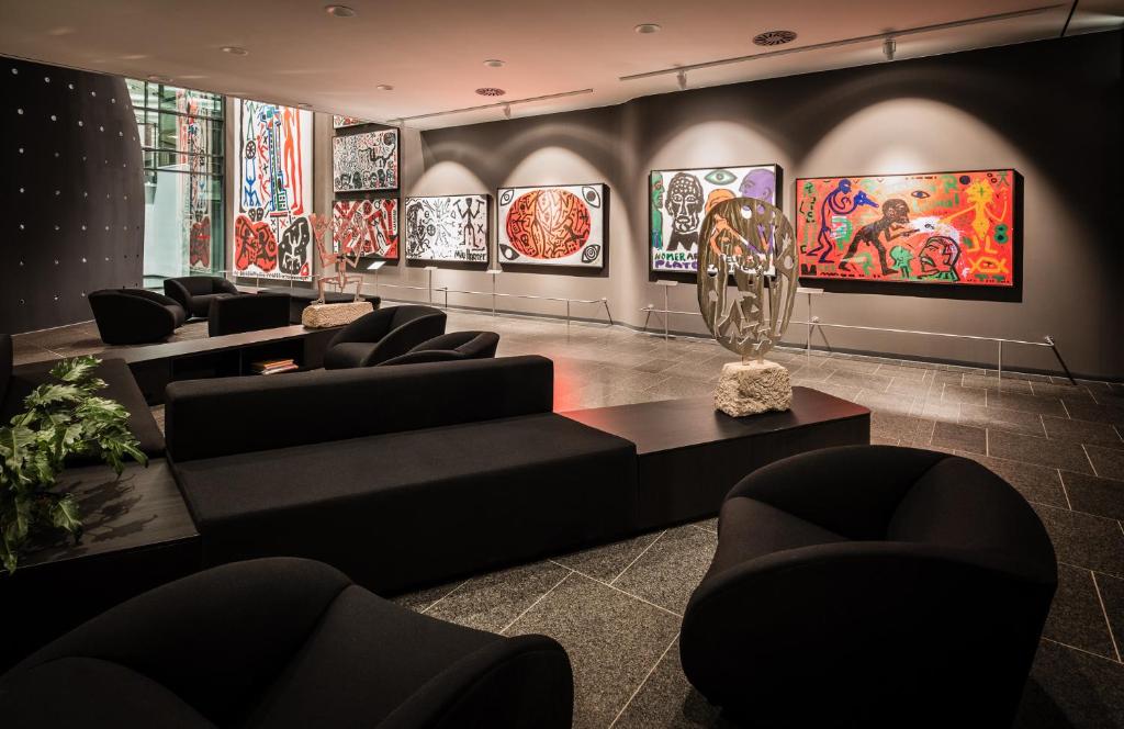 Posezení v ubytování Penck Hotel Dresden