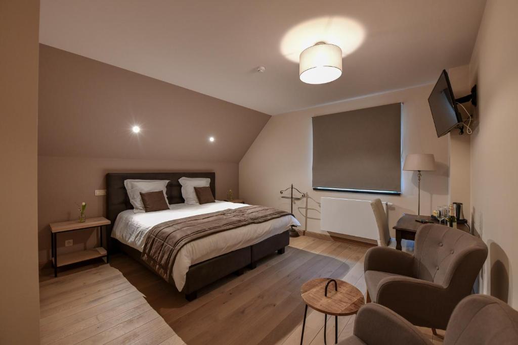 Postel nebo postele na pokoji v ubytování B&B De Waeterhoeve