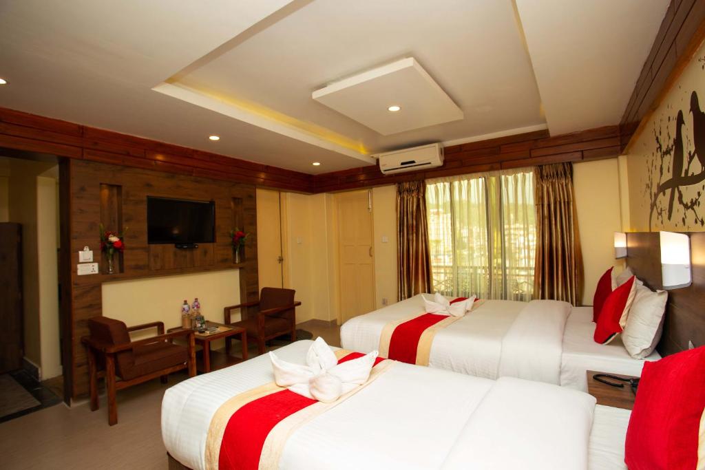 Letto o letti in una camera di Hotel Splendid View