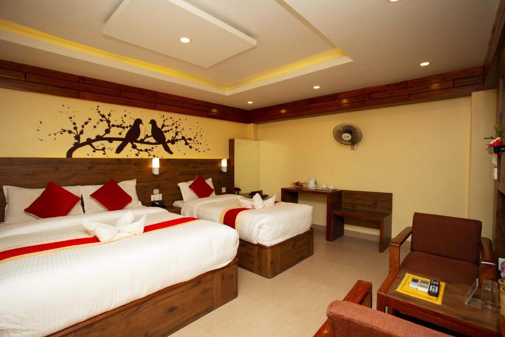 Letto o letti in una camera di Hotel Splendid View