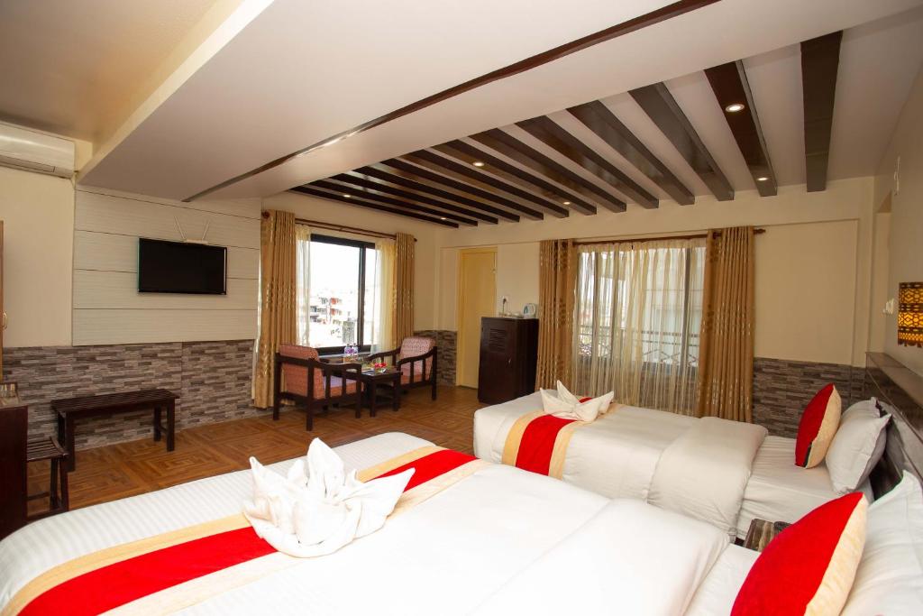 Letto o letti in una camera di Hotel Splendid View
