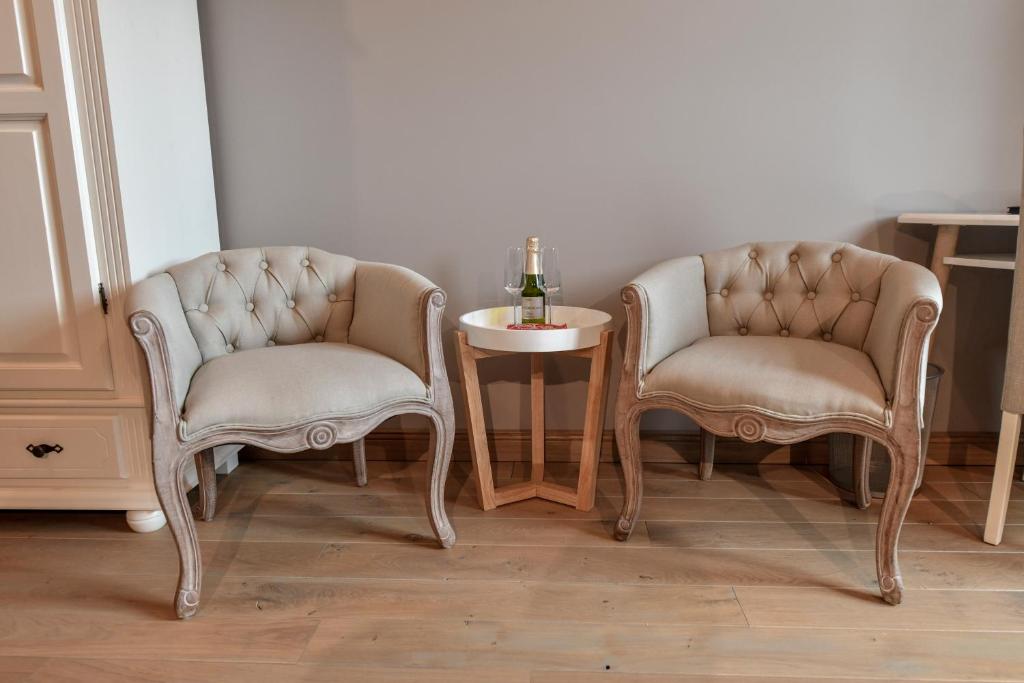 Posezení v ubytování B&B De Waeterhoeve